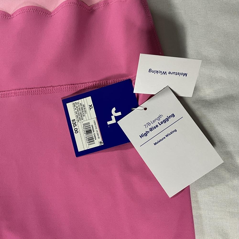 Joy Lab High-Rise Hot Pink Athletic Leggings XL 7/8 New With Tags $35 - Picture 2 of 6